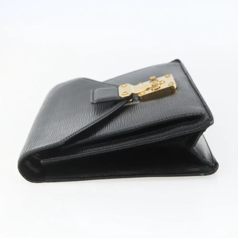 Louis Vuitton Epi Serie Dragonne Clutch Bag Black Noir